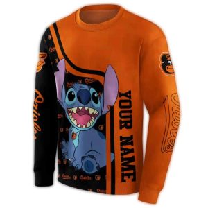Personalized Baltimore Orioles All-Over Print Sweatshirt For Fans