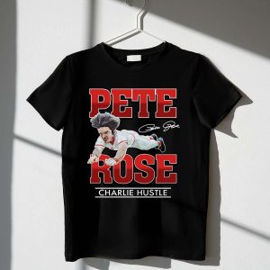 Charlie Hustle Pete Rose Vintage Style T-Shirt for Classic Fans