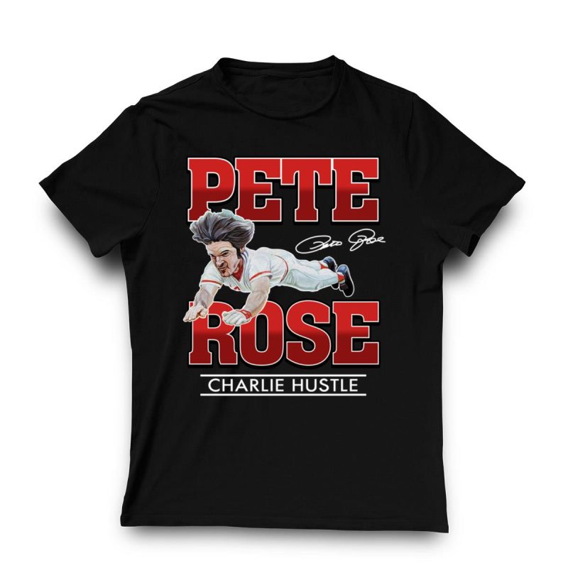 Charlie Hustle Pete Rose Vintage Style T-Shirt for Classic Fans - Image 3