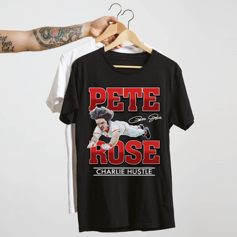 Charlie Hustle Pete Rose Vintage Style T-Shirt for Classic Fans - Image 4
