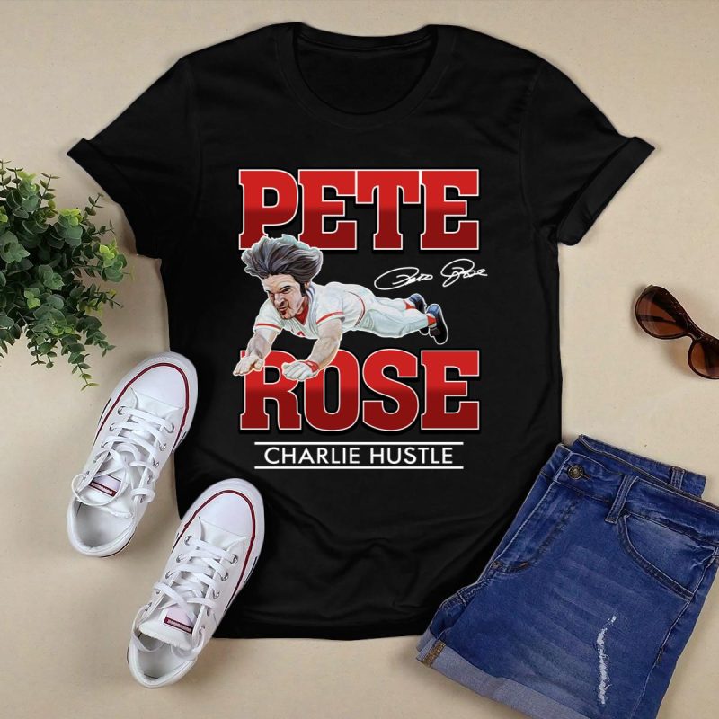 Charlie Hustle Pete Rose Vintage Style T-Shirt for Classic Fans - Image 5