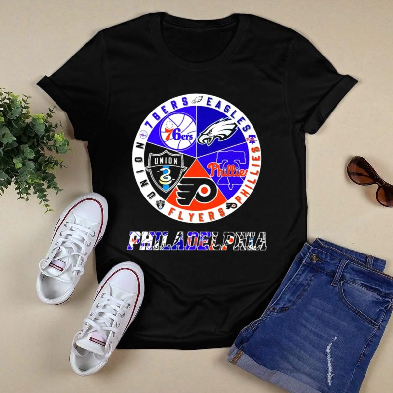 Philadelphia Sports Teams T-Shirt – 76ers, Eagles, Phillies, Flyers, Union Gear - Image 5