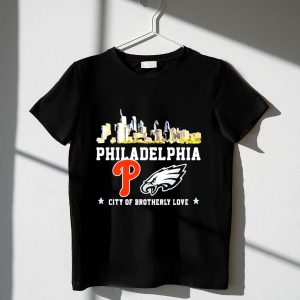 Philadelphia Eagles & Phillies Skyline T-Shirt | Philadelphia Sports Apparel