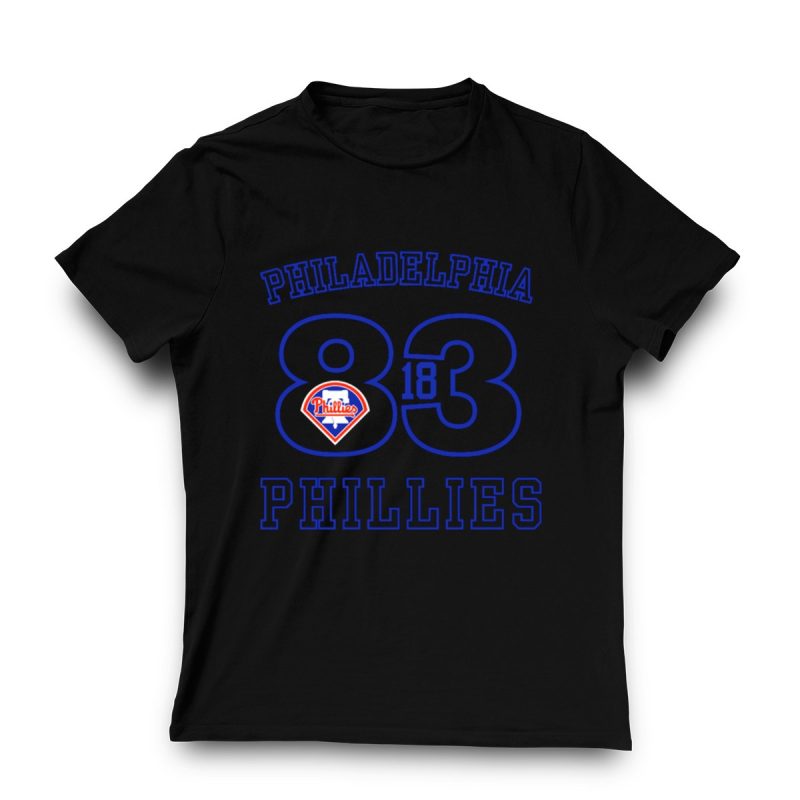 Vintage Philadelphia Phillies 1883 Team Logo T-Shirt for Baseball Fans - Image 3