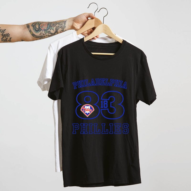 Vintage Philadelphia Phillies 1883 Team Logo T-Shirt for Baseball Fans - Image 4