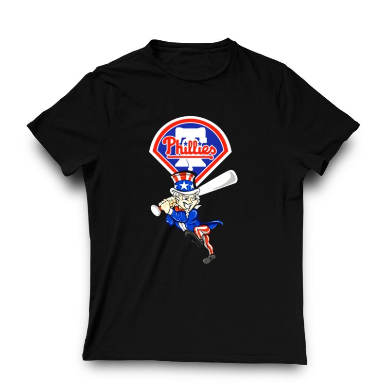 Philadelphia Phillies Uncle Sam 4th of July Graphic T-Shirt for Fans - Image 3