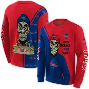 Philadelphia Phillies Achmed Skull All Over Print Sweatshirt
