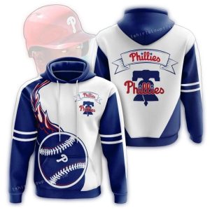 Philadelphia Phillies All-Over Print Fireball Hoodie for Fans