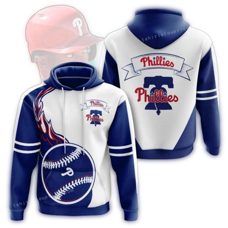 Philadelphia Phillies All-Over Print Fireball Hoodie for Fans
