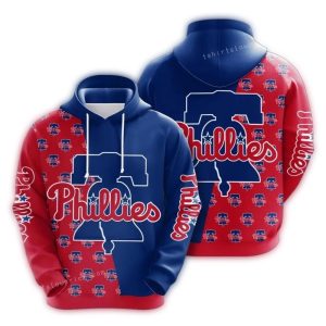 Philadelphia Phillies All-Over Print Logo Hoodie for Fans