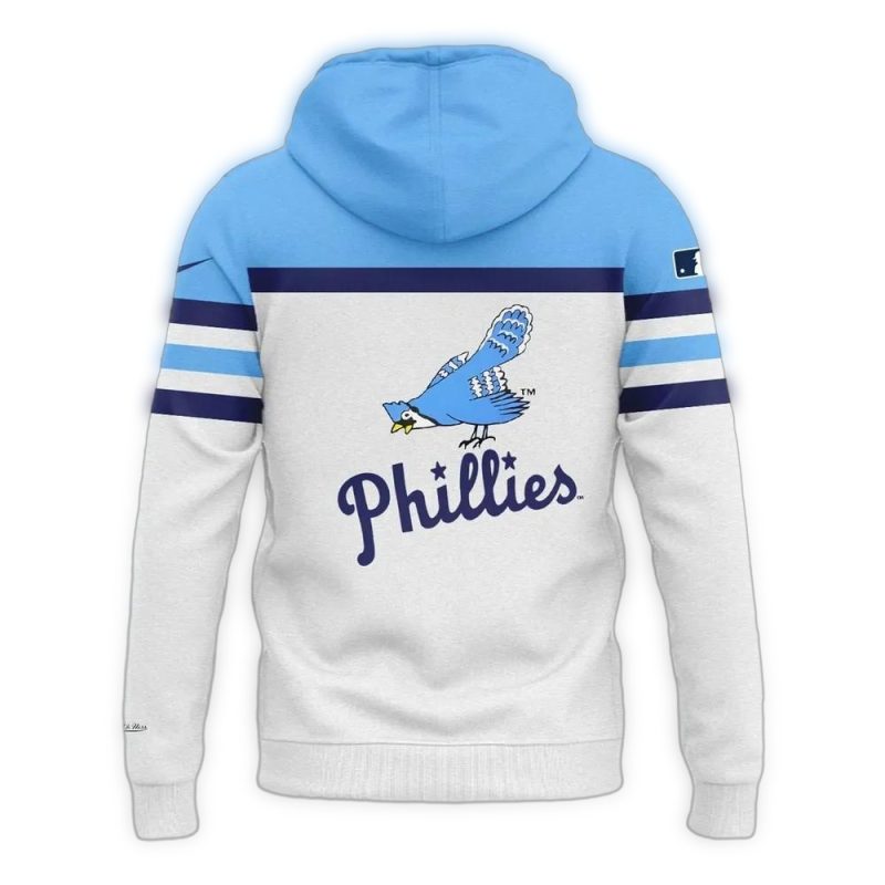 Vintage 1944-1946 Philadelphia Phillies Blue Jay All-Over Print Hoodie - Image 2