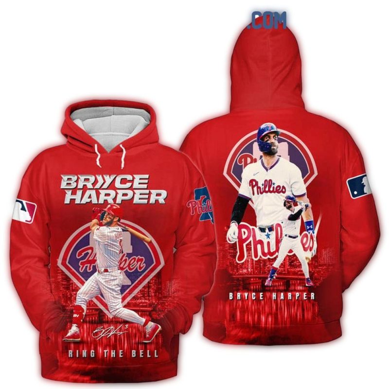 Bryce Harper Philadelphia Phillies All Over Print Hoodie - Champions Edition