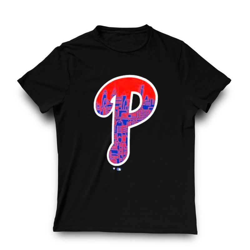 Philadelphia Phillies Skyline Graphic T-Shirt for Baseball Fans - Image 3
