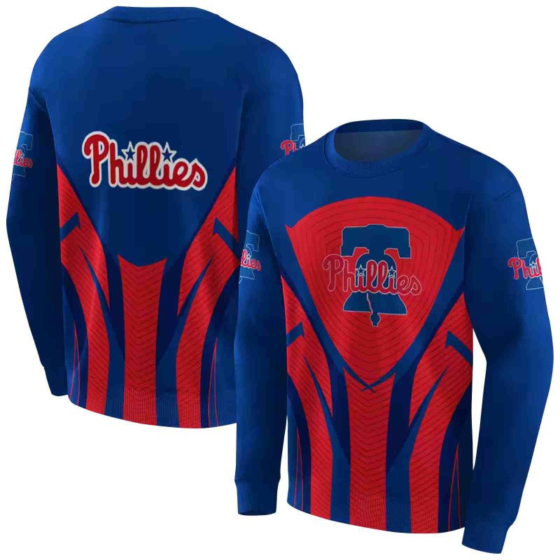 Philadelphia Phillies Concentric Lines AOP Sweatshirt 1