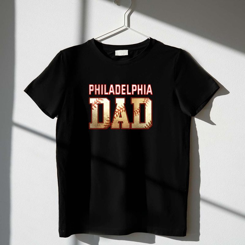 Philadelphia Phillies Dad T-Shirt - Perfect Baseball Gift for Fathers