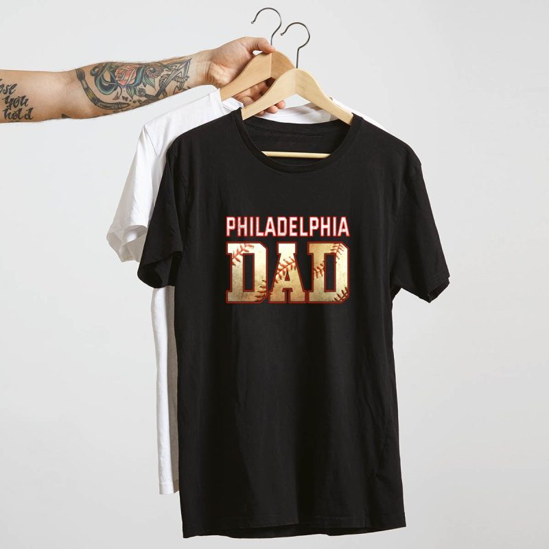 Philadelphia Phillies Dad T-Shirt - Perfect Baseball Gift for Fathers - Image 4
