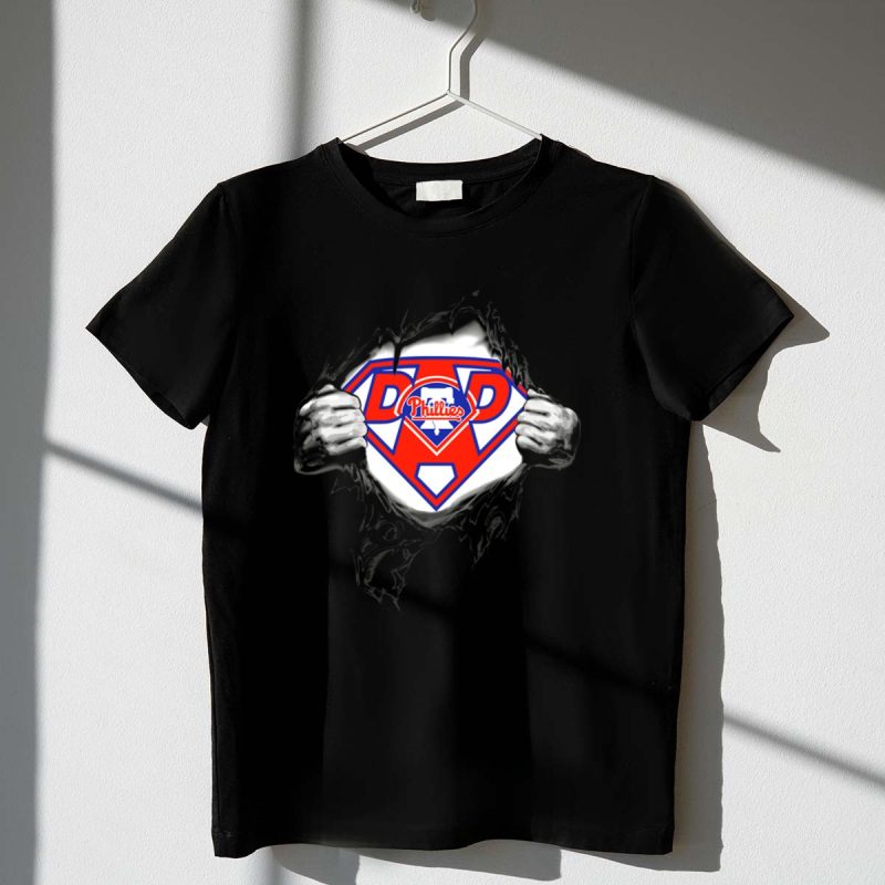 Philadelphia Phillies Superhero Logo T-Shirt for Proud Dads