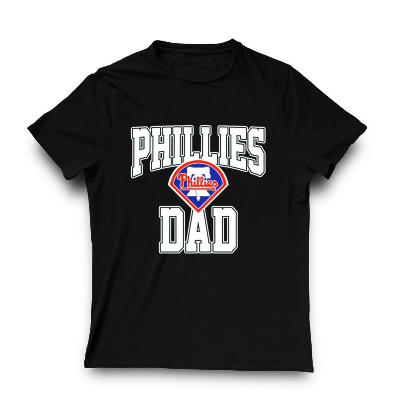 Vintage Philadelphia Phillies Dad T-Shirt with Retro Logo Design - Image 3