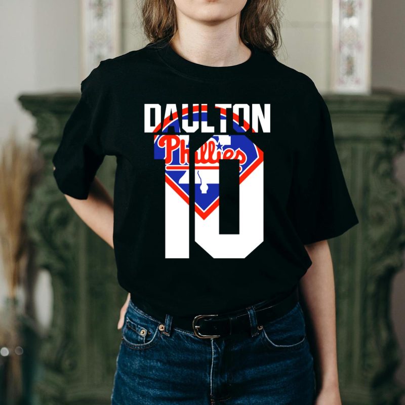 Daulton 10 Philadelphia Phillies Baseball Fan T-Shirt - Perfect for Supporters - Image 2