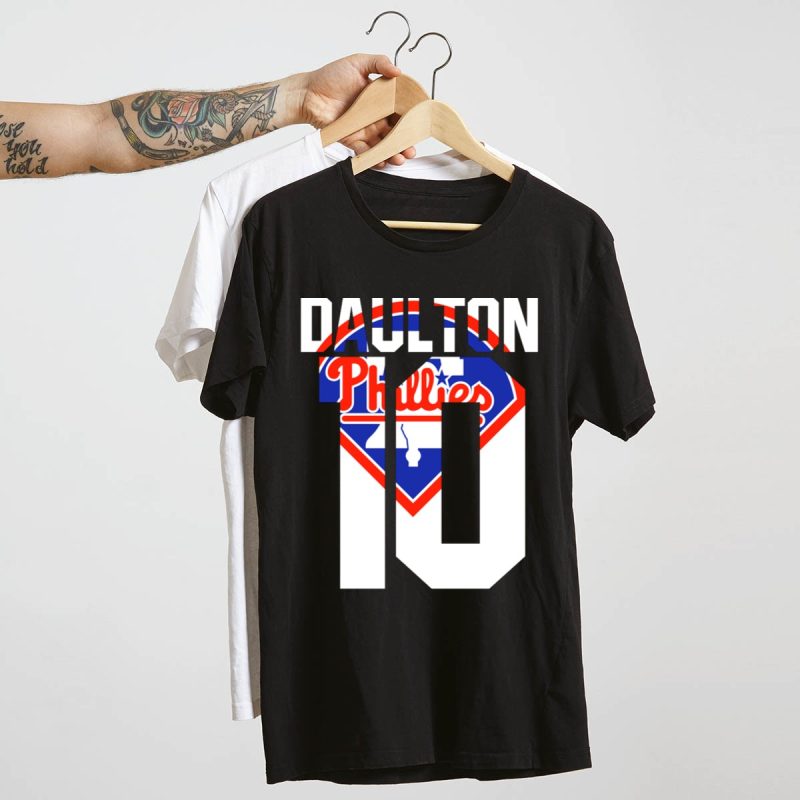 Daulton 10 Philadelphia Phillies Baseball Fan T-Shirt - Perfect for Supporters - Image 4