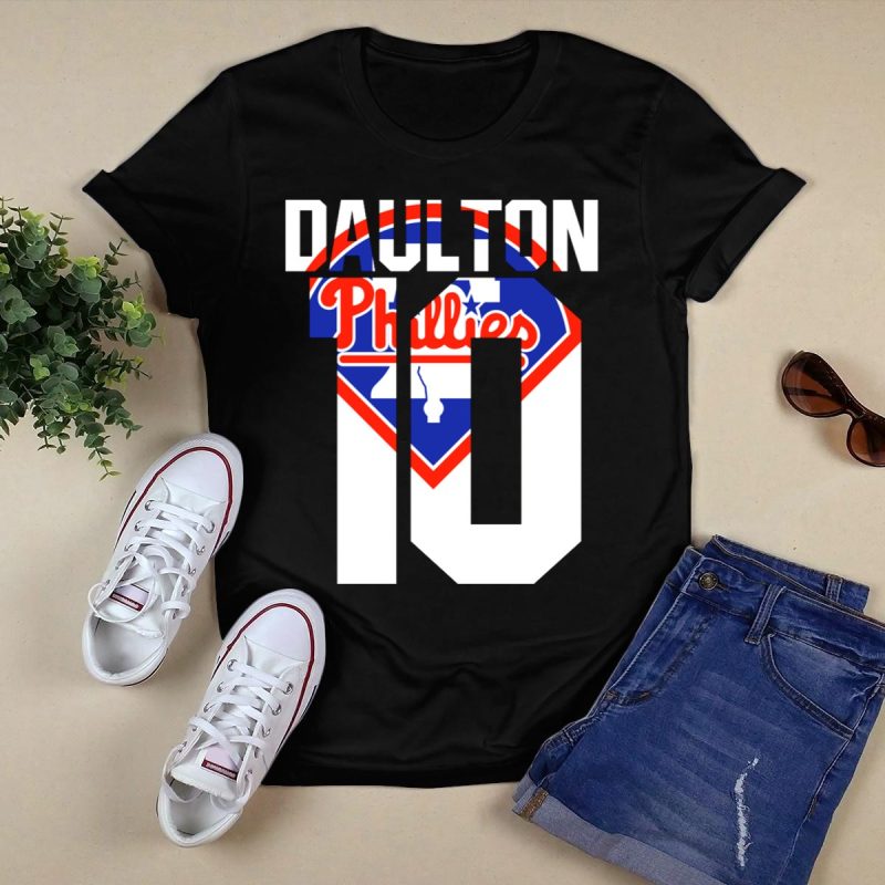 Daulton 10 Philadelphia Phillies Baseball Fan T-Shirt - Perfect for Supporters - Image 5