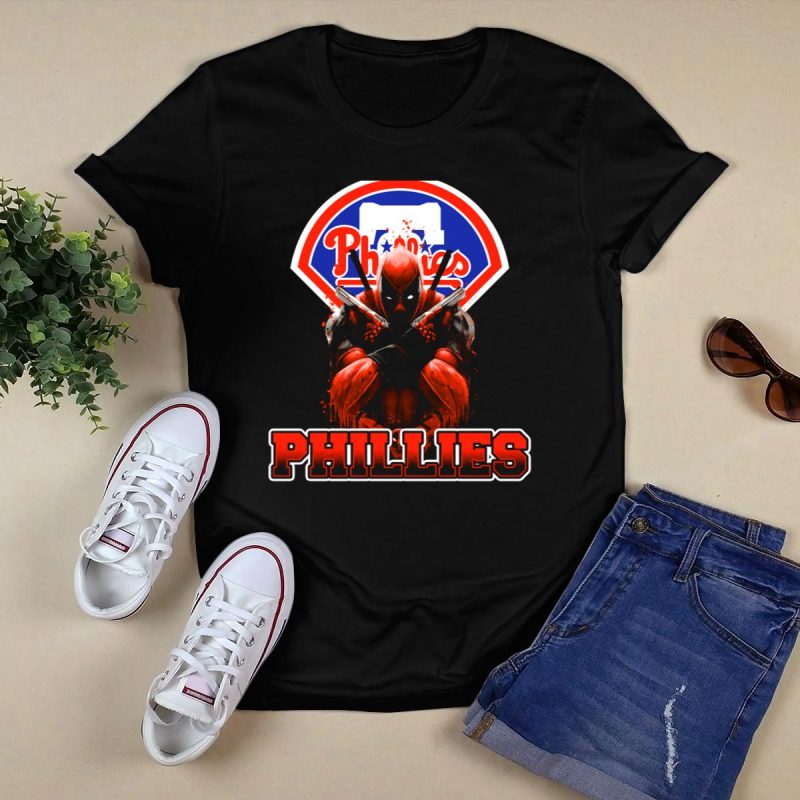 Philadelphia Phillies Deadpool Fan T-Shirt - Perfect for Sports Enthusiasts - Image 5