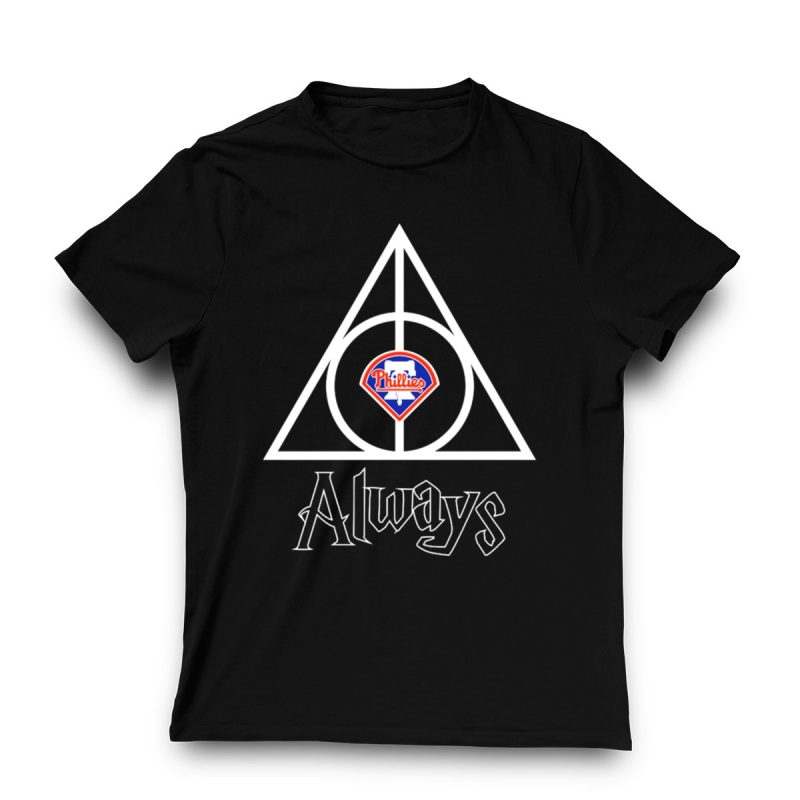 Unisex Philadelphia Phillies Deathly Hallows T-Shirt | Fan Apparel - Image 3