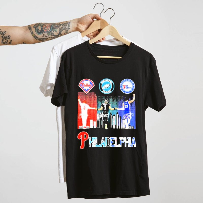 Bryce Harper Graphic T-Shirt for Philadelphia Phillies, 76ers & Eagles Fans - Image 4