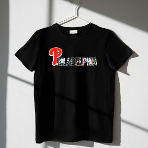 Philadelphia Sports City Icons T-Shirt: Phillies, Eagles, Flyers, Sixers