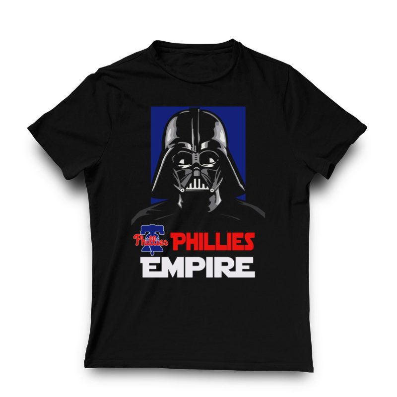 Philadelphia Phillies Darth Vader T-Shirt - Star Wars Fan Apparel - Image 3