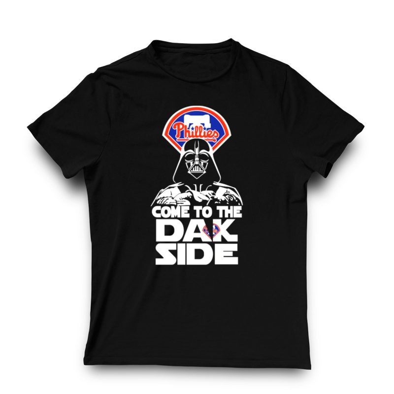 Darth Vader Dark Side T-Shirt for Philadelphia Phillies Fans - Image 3