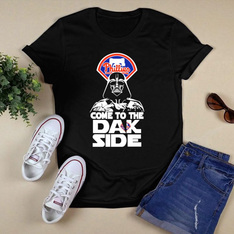Darth Vader Dark Side T-Shirt for Philadelphia Phillies Fans - Image 5