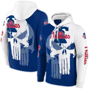 Philadelphia Phillies Graphic Punisher All Over Print Hoodie