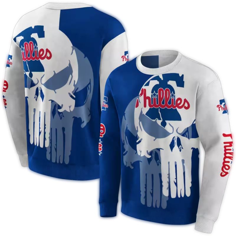 Philadelphia Phillies Graphic Punisher AOP Sweatshirt 1