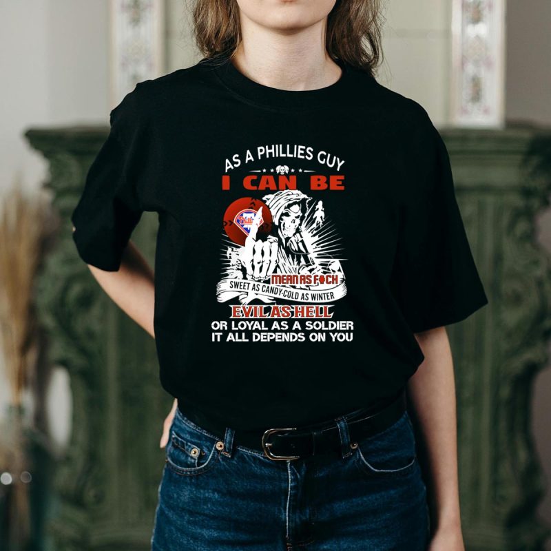 Philadelphia Phillies Grim Reaper Graphic T-Shirt - Show Your Loyalty - Image 2