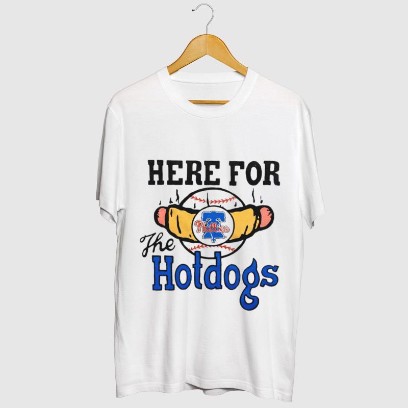 Philadelphia Phillies Baseball Fun T-Shirt for Hotdog Lovers - Image 2
