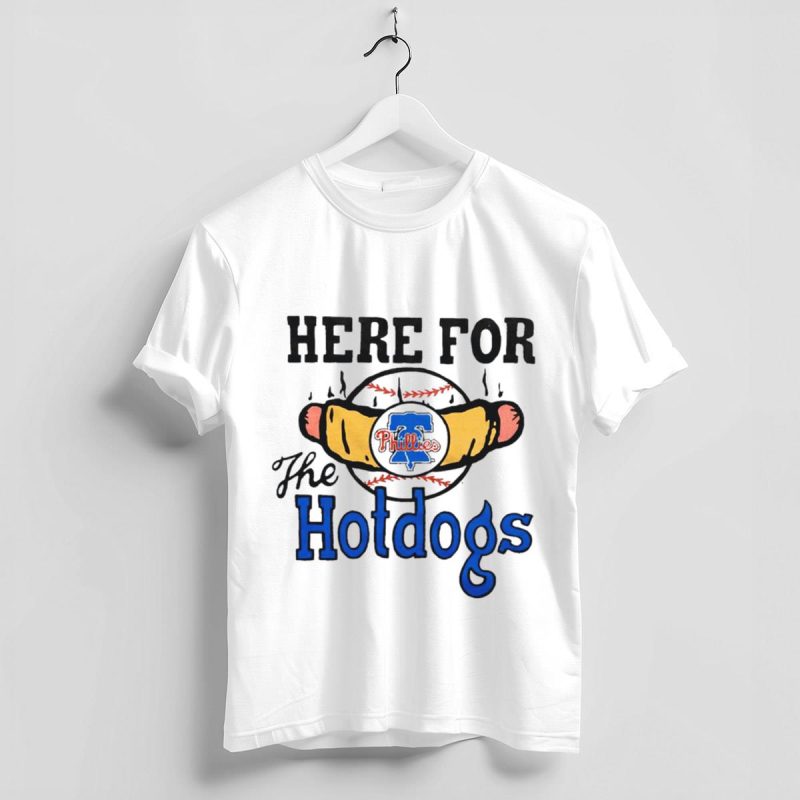Philadelphia Phillies Baseball Fun T-Shirt for Hotdog Lovers - Image 4