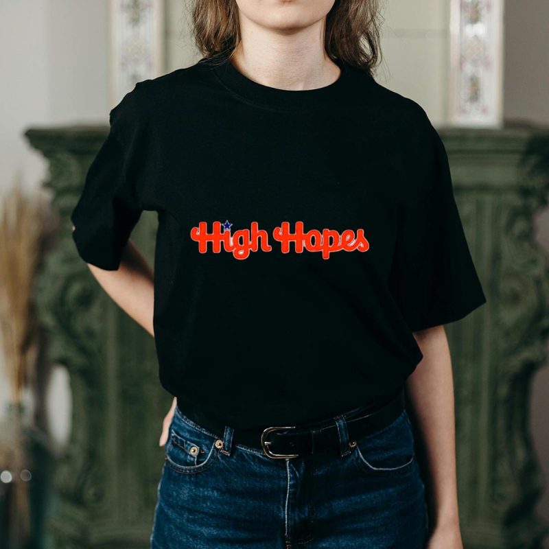 Philadelphia Phillies High Hopes Star Emblem Fan T-Shirt for Men & Women - Image 2