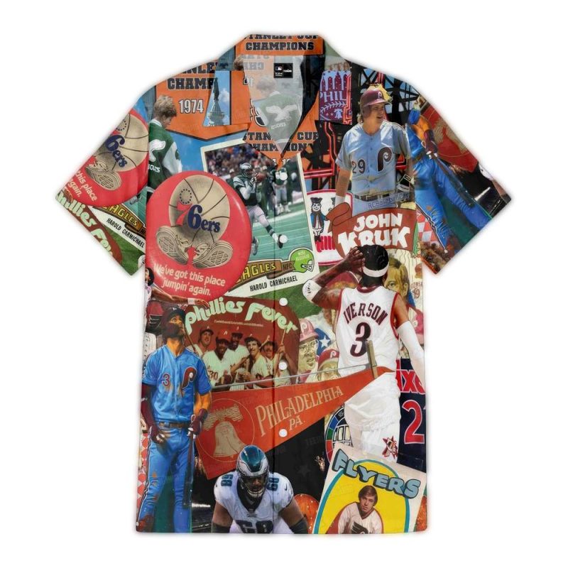 Philadelphia Phillies Vintage Heritage Hawaiian Shirt for Fans - Image 2