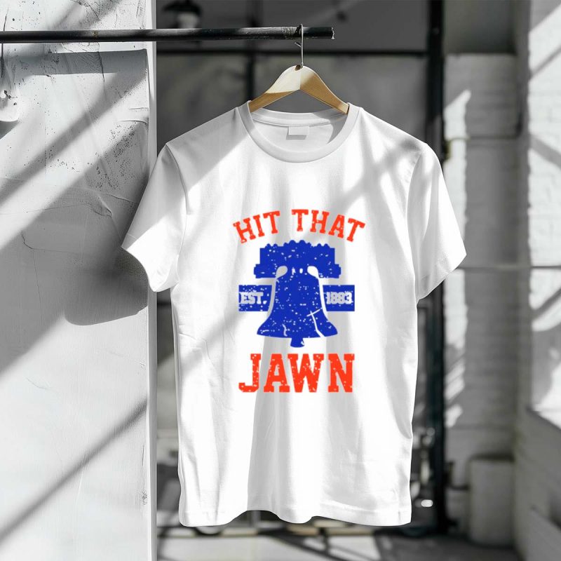 Philadelphia Phillies Liberty Bell T-Shirt - Hit That Jawn Established 1883 - Image 3
