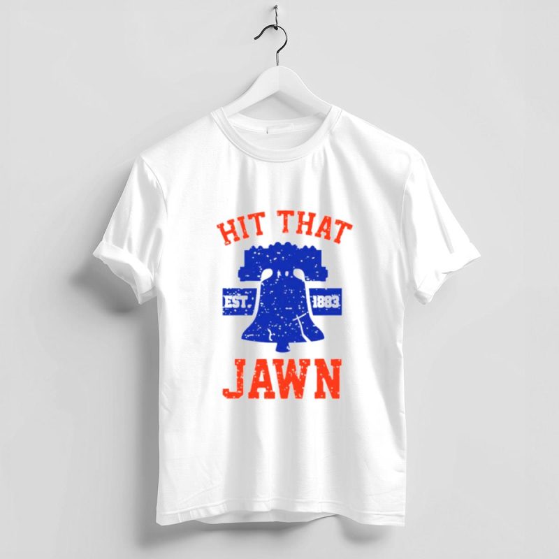 Philadelphia Phillies Liberty Bell T-Shirt - Hit That Jawn Established 1883 - Image 4