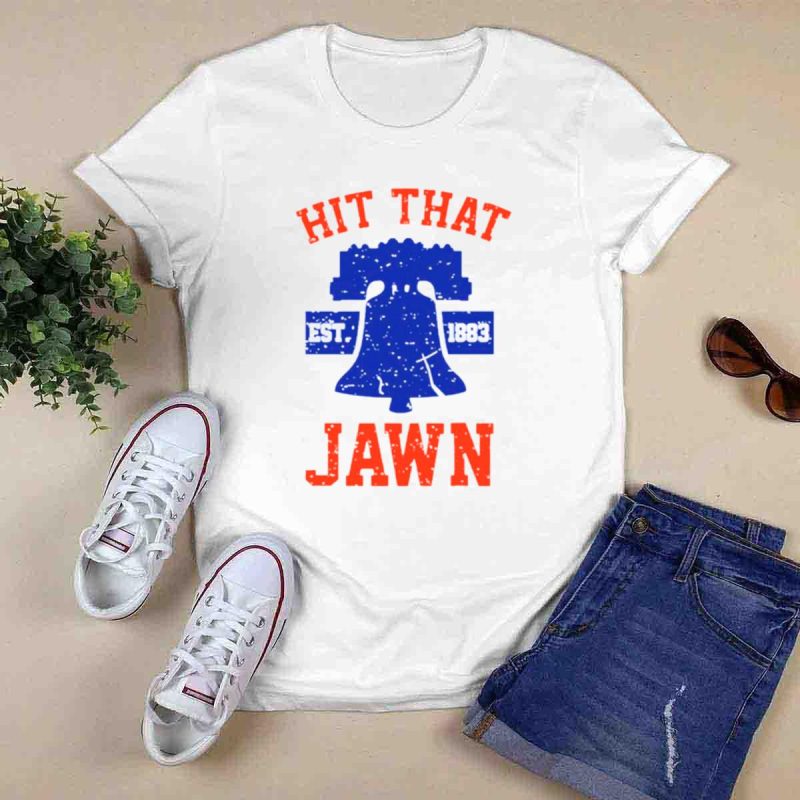 Philadelphia Phillies Liberty Bell T-Shirt - Hit That Jawn Established 1883 - Image 6
