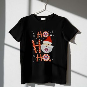 Philadelphia Phillies Christmas Santa Candy Cane T-Shirt for Fans