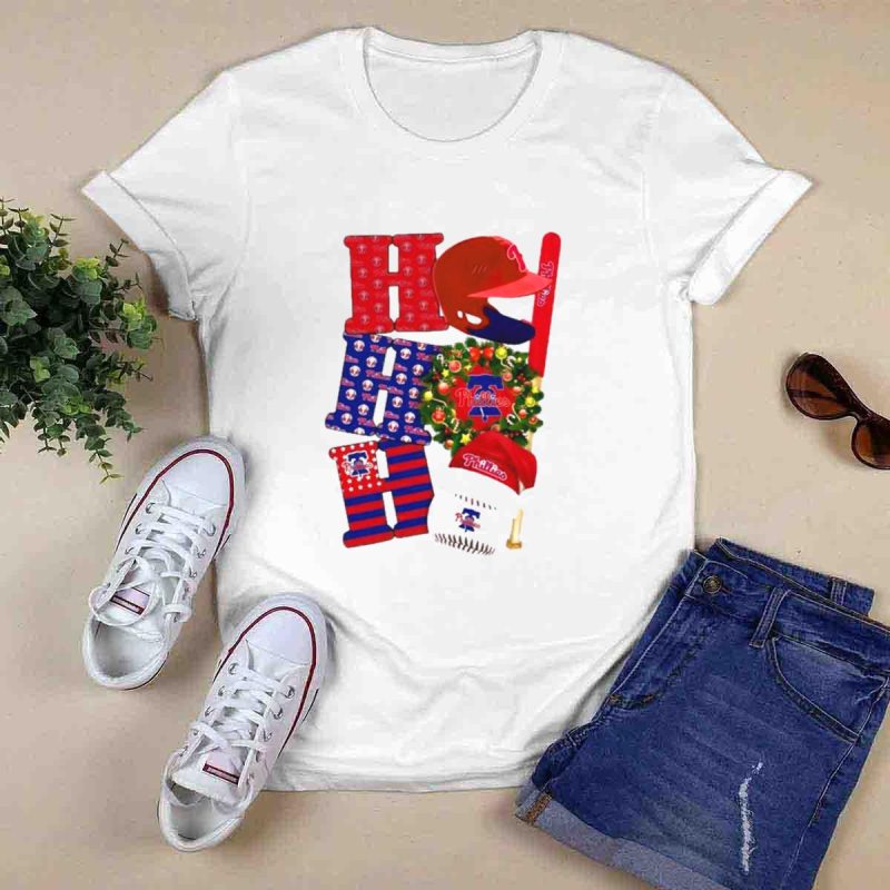 Philadelphia Phillies Merry Christmas T-Shirt for Sports Enthusiasts - Image 6