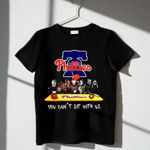 Philadelphia Phillies 'You Can't Sit With Us' Horror Characters T-Shirt
