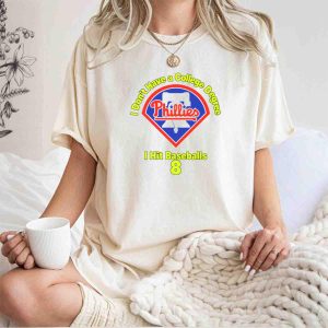 Philadelphia Phillies Baseball T-Shirt - No Degree, Just Home Runs Design