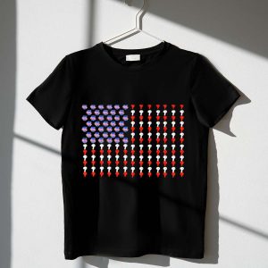 Philadelphia Phillies Liberty Bell USA Flag T-Shirt for Sports Enthusiasts