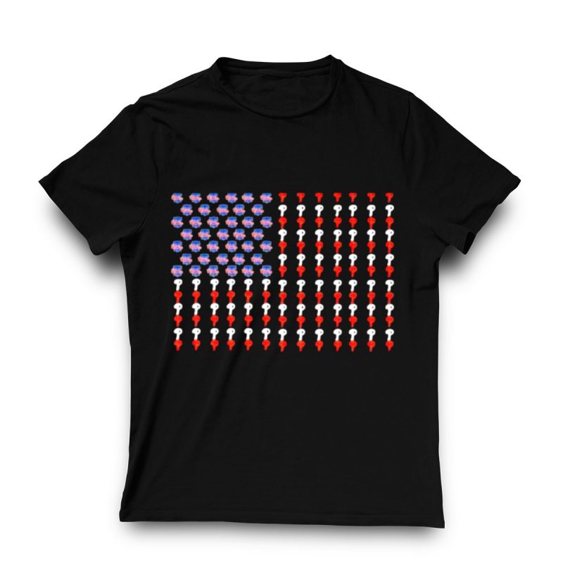 Philadelphia Phillies Liberty Bell USA Flag T-Shirt for Sports Enthusiasts - Image 3