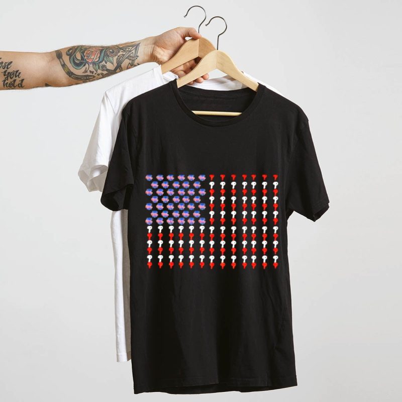 Philadelphia Phillies Liberty Bell USA Flag T-Shirt for Sports Enthusiasts - Image 4