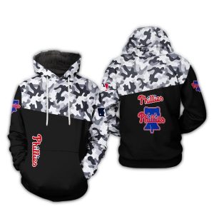 Philadelphia Phillies Camouflage Veteran All Over Print Hoodie